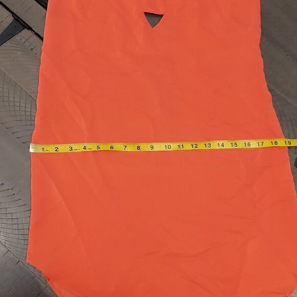 Amanda Uprichard Neon Orange Silk Slip Dress Gown Sz S - Picture 12 of 12